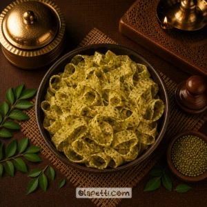Olapetti Karuveppilai Ribbon Vadagam made in a traditional South Indian style