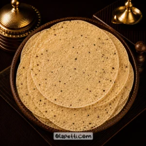 Olapetti Milagu Appalam made in a traditional South Indian style
