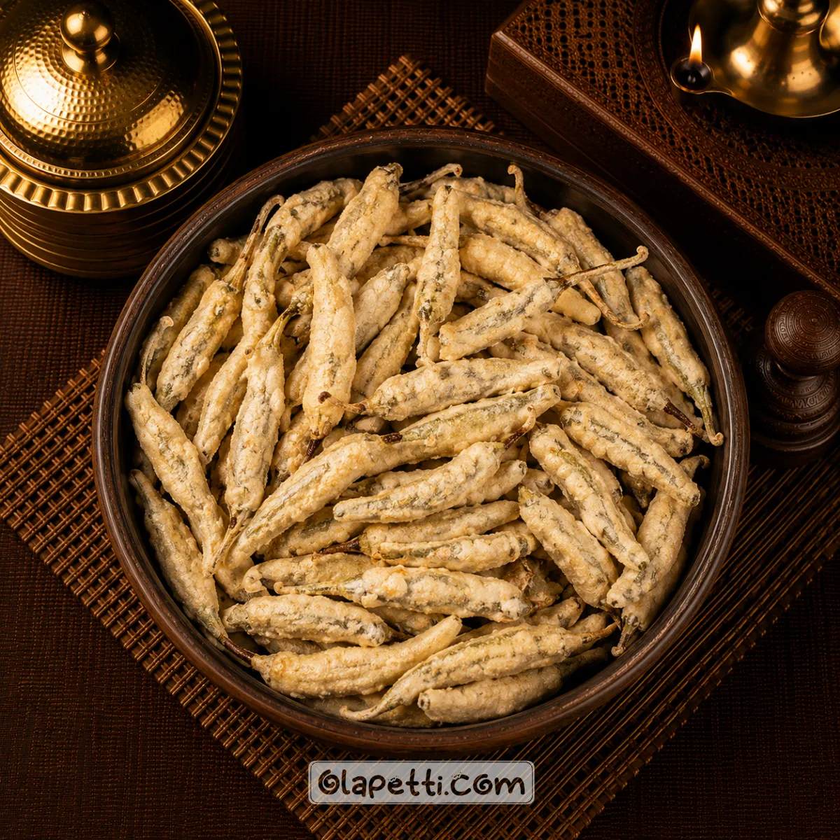 MOR MILAGAI VATHAL (SUN DRIED CURD CHILLIES) 100g