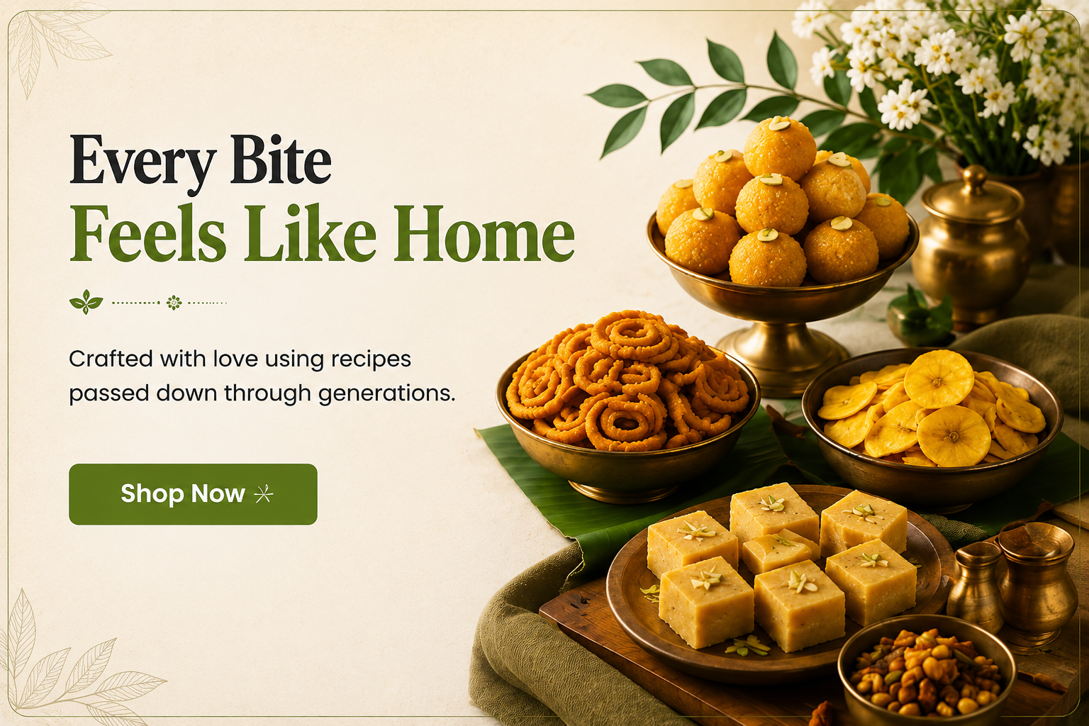 Every Bite Feels Like Home — Shop Authentic Tamil Nadu Sweets Online