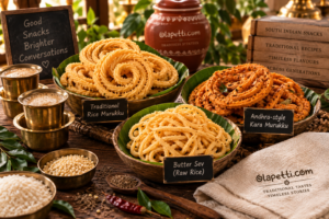 Traditional South Indian murukku tea-time snack