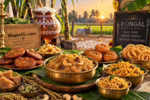 Traditional Pongal sweets and snacks from Tamil Nadu
